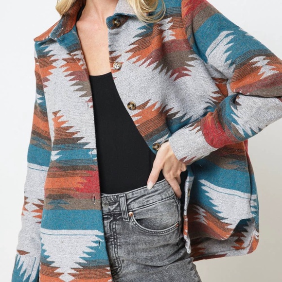 Aztec Rancher Yellowstone Shacket Jacket - Picture 6 of 12